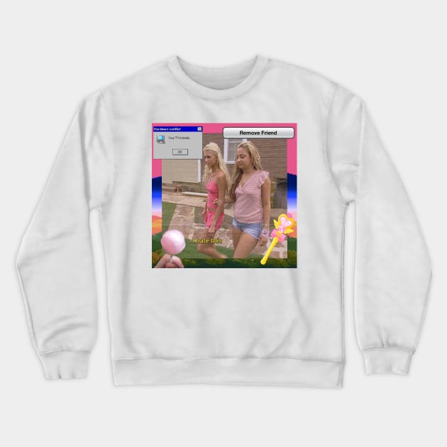 I Hate This Crewneck Sweatshirt by DestroyMeDaddy